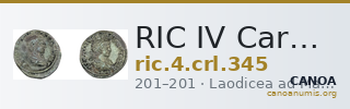 RIC IV Caracalla 345 — CANOA