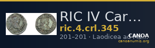 RIC IV Caracalla 345 — CANOA