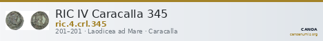 RIC IV Caracalla 345 — CANOA