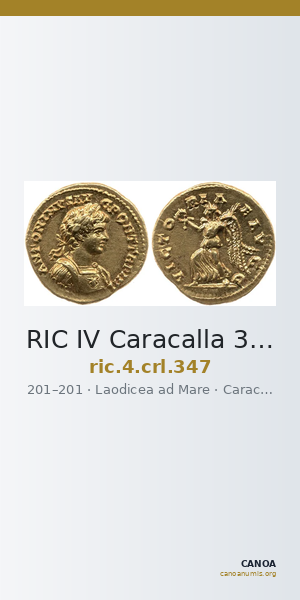 RIC IV Caracalla 347 — CANOA