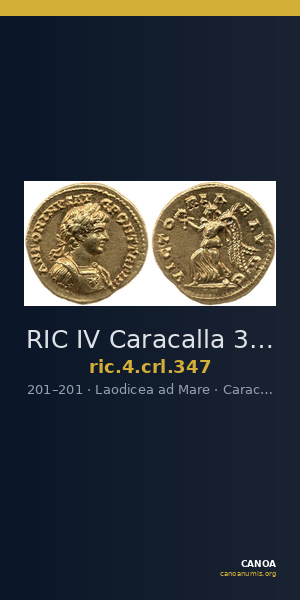 RIC IV Caracalla 347 — CANOA