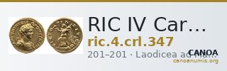 RIC IV Caracalla 347 — CANOA