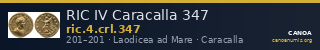 RIC IV Caracalla 347 — CANOA