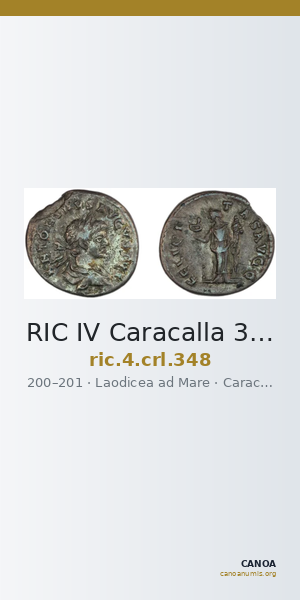 RIC IV Caracalla 348 — CANOA