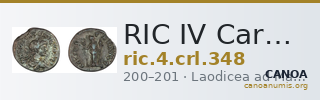 RIC IV Caracalla 348 — CANOA