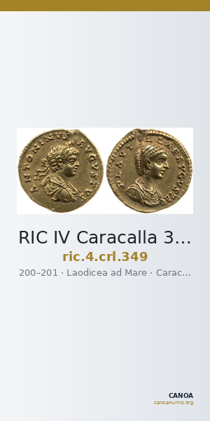 RIC IV Caracalla 349 — CANOA
