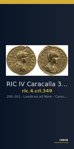 RIC IV Caracalla 349 — CANOA