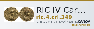 RIC IV Caracalla 349 — CANOA