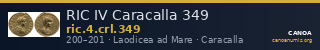RIC IV Caracalla 349 — CANOA