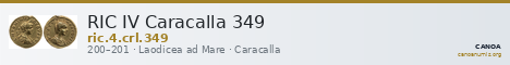 RIC IV Caracalla 349 — CANOA