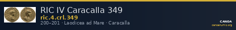 RIC IV Caracalla 349 — CANOA