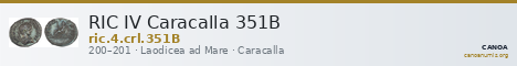 RIC IV Caracalla 351B — CANOA