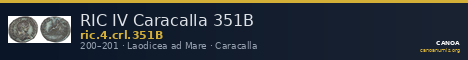 RIC IV Caracalla 351B — CANOA