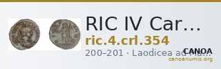 RIC IV Caracalla 354 — CANOA