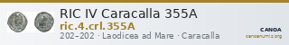RIC IV Caracalla 355A — CANOA