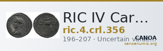 RIC IV Caracalla 356 — CANOA
