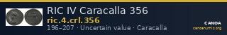RIC IV Caracalla 356 — CANOA
