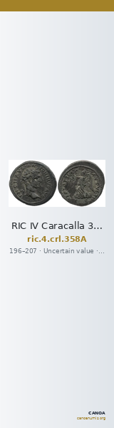 RIC IV Caracalla 358A — CANOA