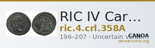 RIC IV Caracalla 358A — CANOA