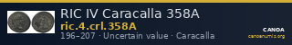 RIC IV Caracalla 358A — CANOA