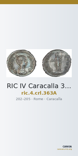 RIC IV Caracalla 363A — CANOA