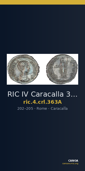 RIC IV Caracalla 363A — CANOA