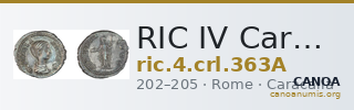 RIC IV Caracalla 363A — CANOA