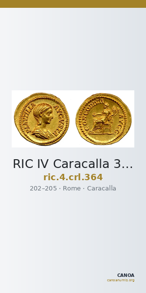 RIC IV Caracalla 364 — CANOA