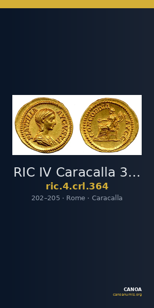 RIC IV Caracalla 364 — CANOA