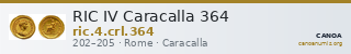RIC IV Caracalla 364 — CANOA
