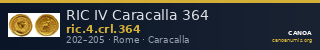 RIC IV Caracalla 364 — CANOA