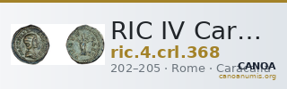 RIC IV Caracalla 368 — CANOA