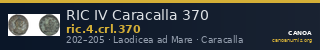 RIC IV Caracalla 370 — CANOA