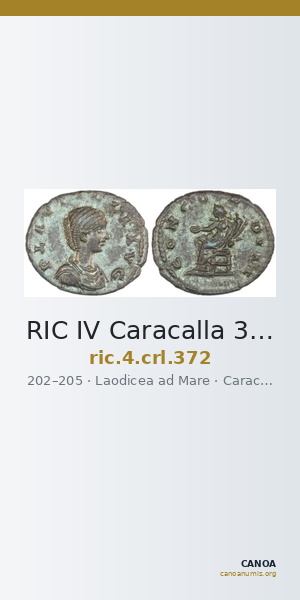RIC IV Caracalla 372 — CANOA