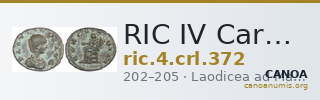 RIC IV Caracalla 372 — CANOA