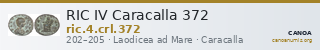 RIC IV Caracalla 372 — CANOA