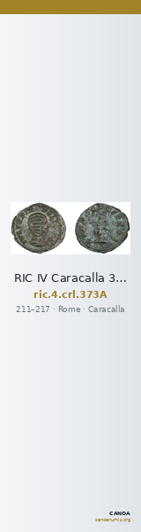 RIC IV Caracalla 373A — CANOA