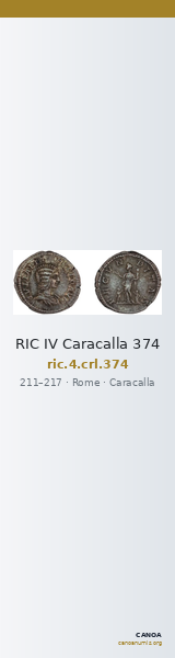RIC IV Caracalla 374 — CANOA