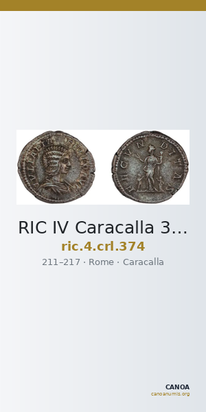 RIC IV Caracalla 374 — CANOA