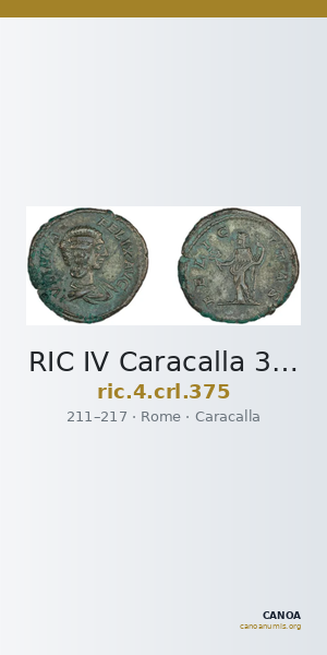 RIC IV Caracalla 375 — CANOA