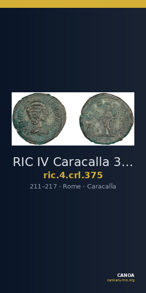 RIC IV Caracalla 375 — CANOA