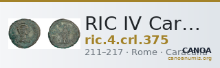 RIC IV Caracalla 375 — CANOA