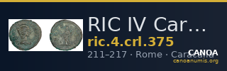 RIC IV Caracalla 375 — CANOA