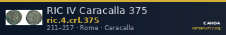 RIC IV Caracalla 375 — CANOA