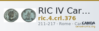 RIC IV Caracalla 376 — CANOA