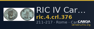 RIC IV Caracalla 376 — CANOA