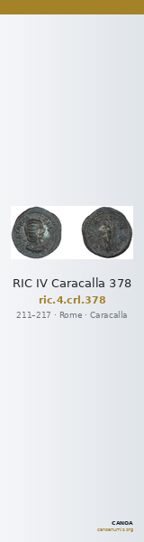 RIC IV Caracalla 378 — CANOA