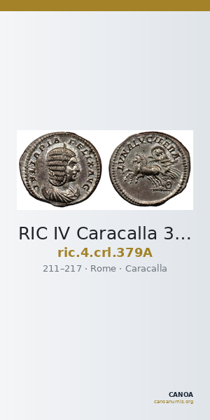 RIC IV Caracalla 379A — CANOA