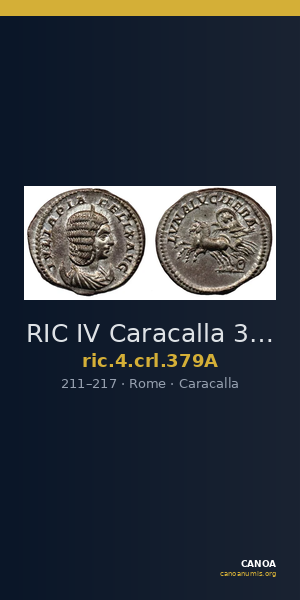 RIC IV Caracalla 379A — CANOA