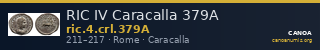 RIC IV Caracalla 379A — CANOA